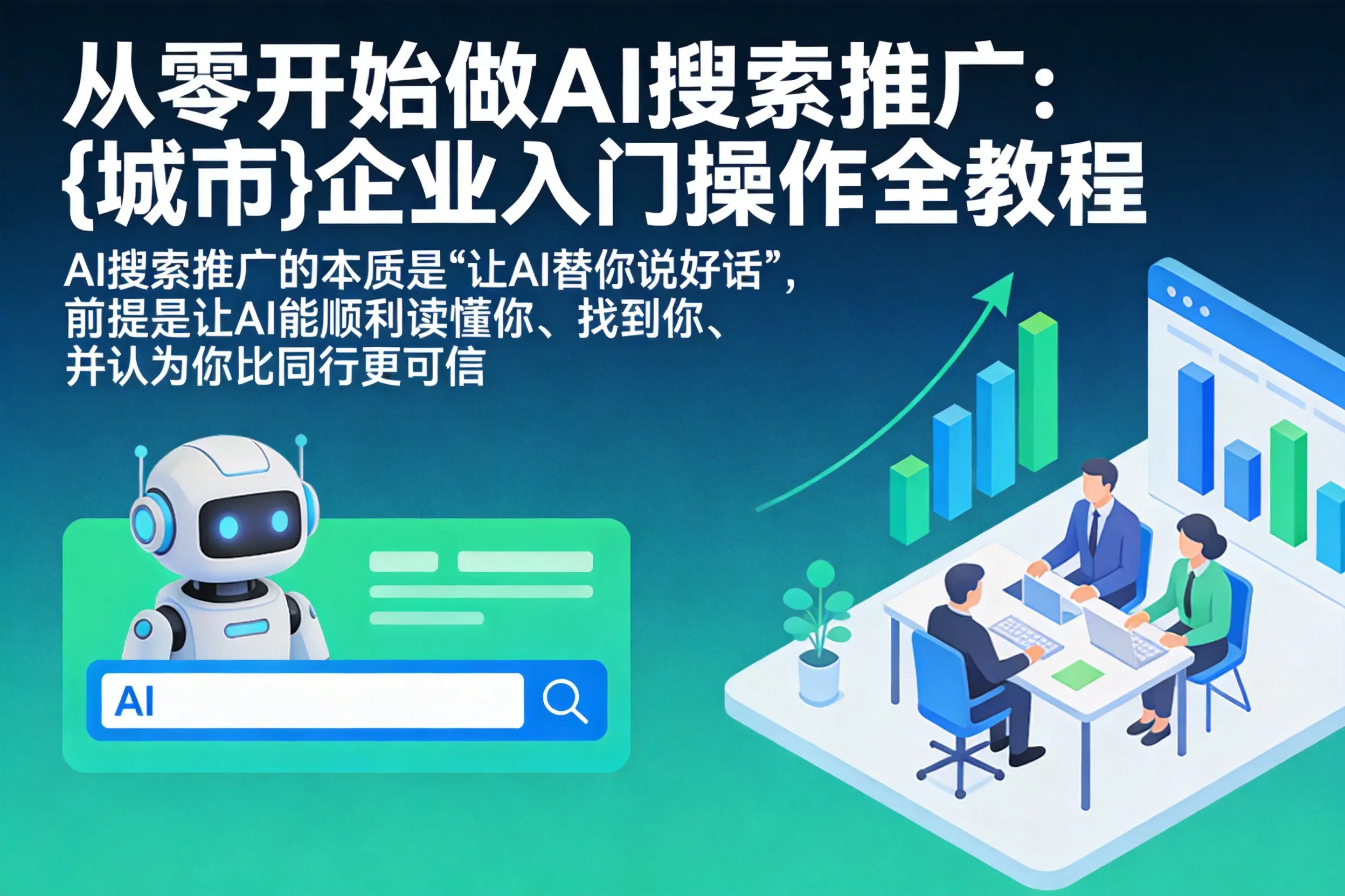 从零开始做AI搜索推广：龙凤企业入门操作全教程
